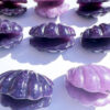 Lepidolite shell carving