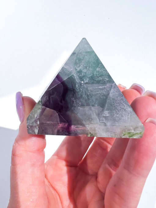 Fluorite pyramid