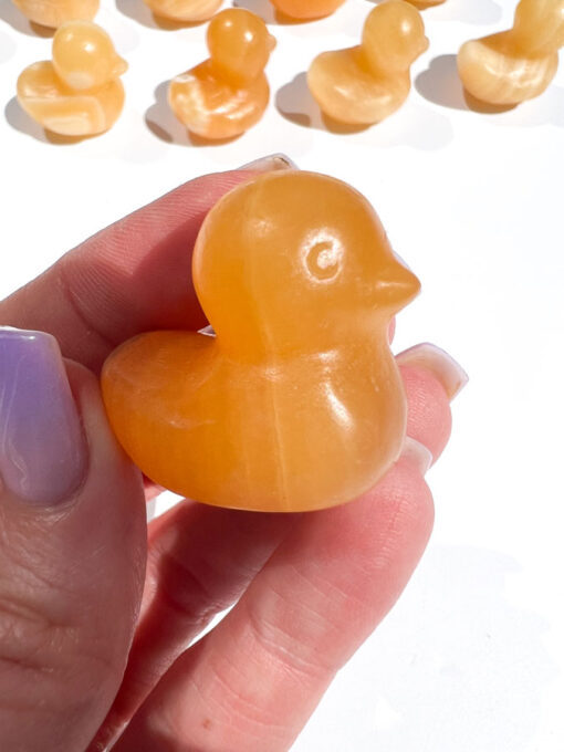 Orange Calcite duck