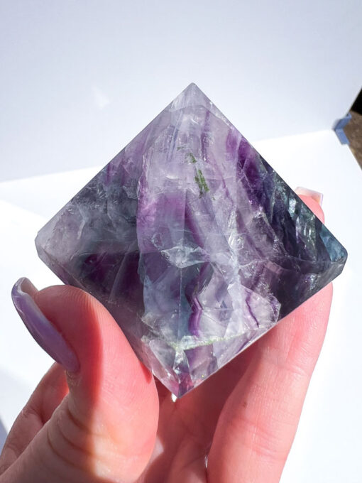 Fluorite pyramid