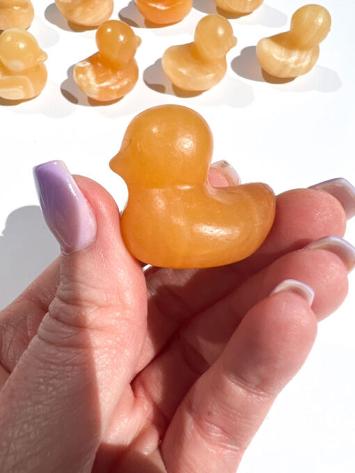 Orange Calcite duck