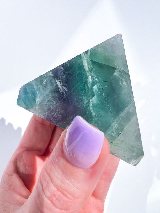 Fluorite pyramid