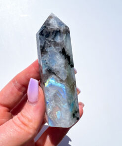 Rainbow Moonstone point