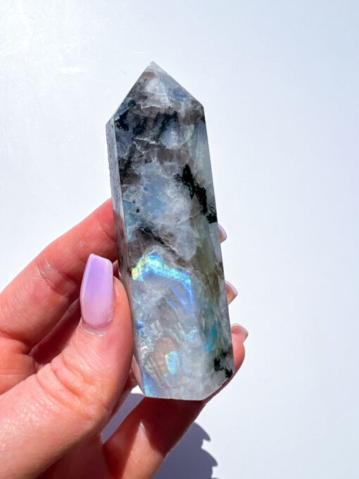 Rainbow Moonstone point