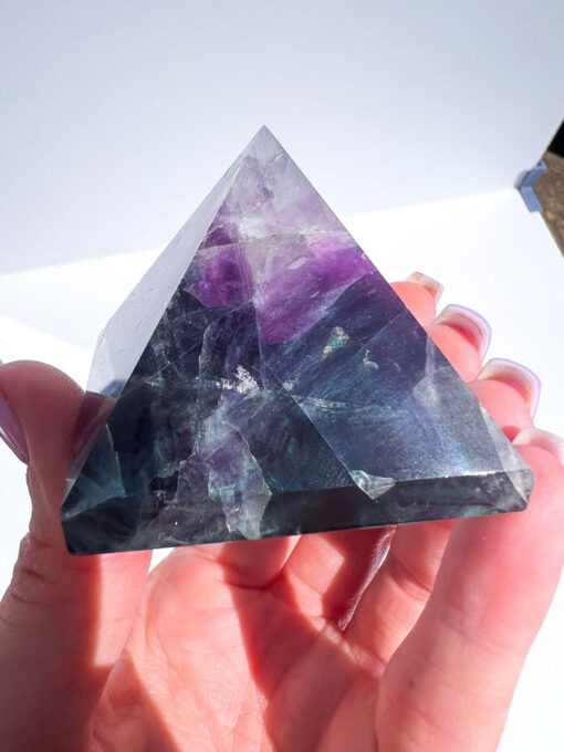 Fluorite pyramid