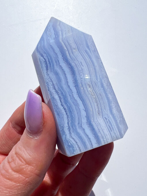 Blue Lace Agate point