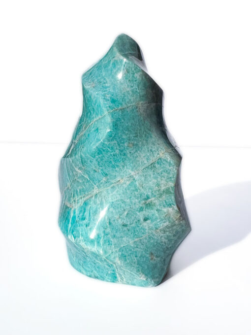 Amazonite flame carving