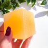 Orange Calcite cube