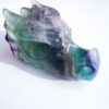 Fluorite dragon head carving