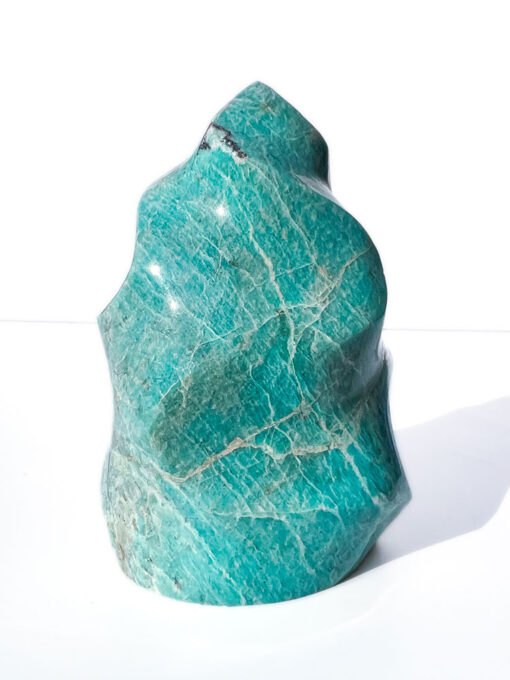 Amazonite flame carving