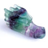 Fluorite dragon head carving