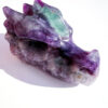 Fluorite dragon head carving