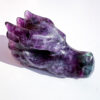 Fluorite dragon head carving