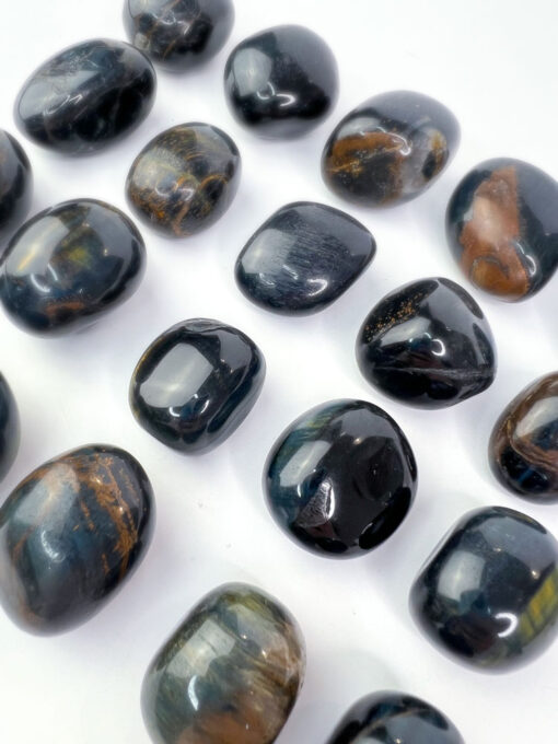 Blue Tigers Eye tumbles