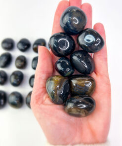 Blue Tigers Eye tumbles