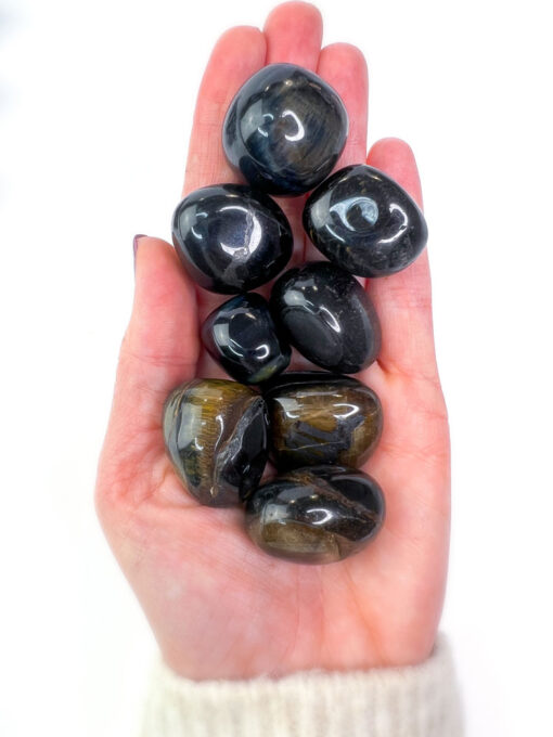 Blue Tigers Eye tumbles