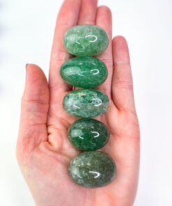 Green Strawberry Quartz tumbles