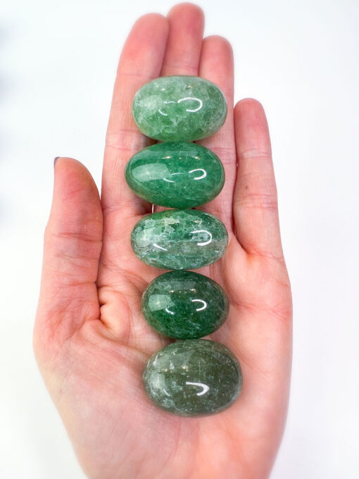 Green Strawberry Quartz tumbles