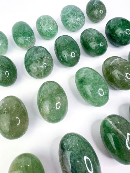 Green Strawberry Quartz tumbles