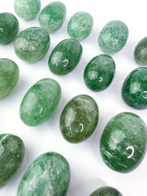 Green Strawberry Quartz tumbles