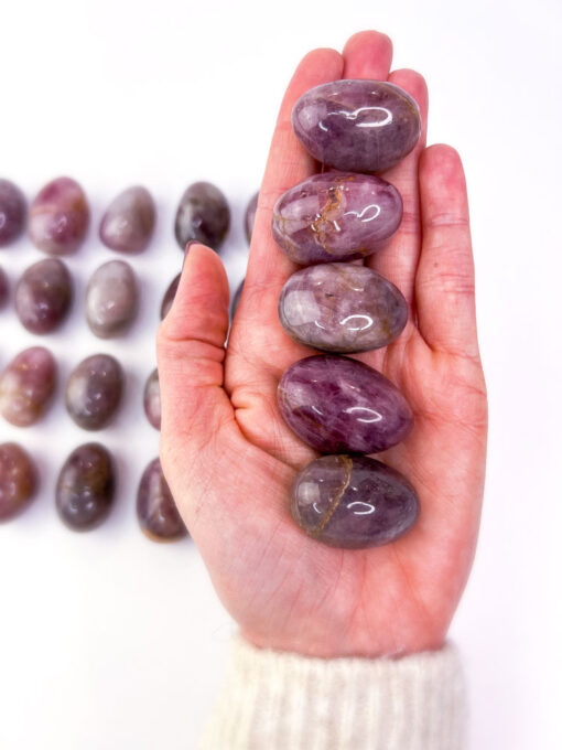 Lavender Rose Quartz tumbles