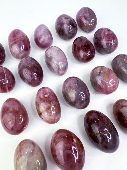 Lavender Rose Quartz tumbles