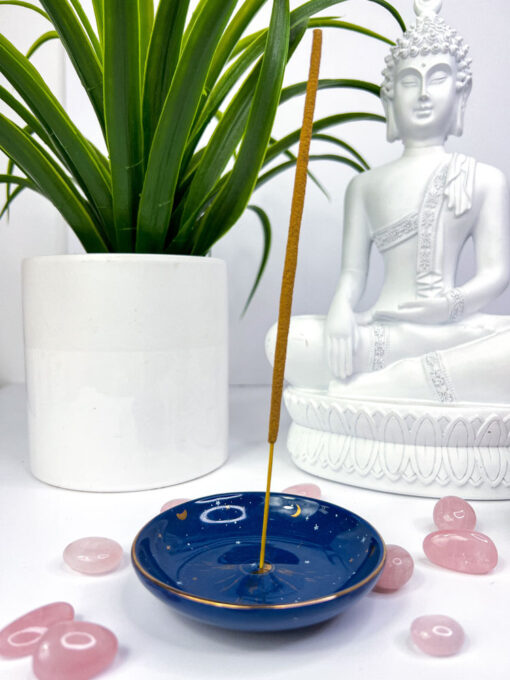 moon and stars incense stick holder