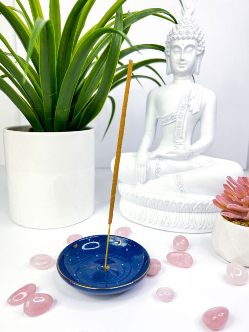 moon and stars incense stick holder