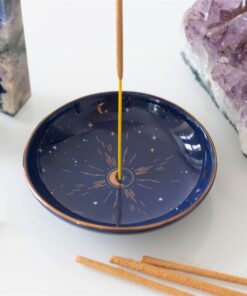 moon and stars incense stick holder