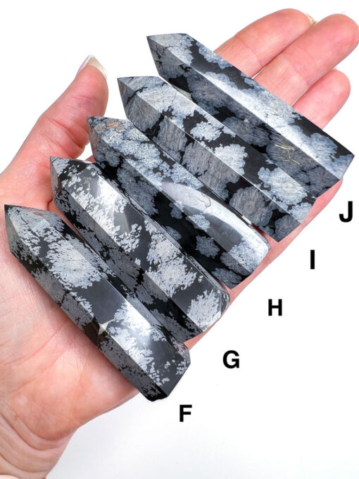 Snowflake Obsidian point