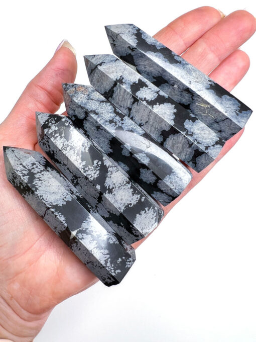 Snowflake Obsidian point