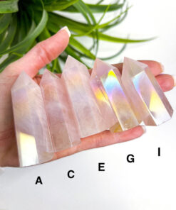 Aura Rose Quartz point