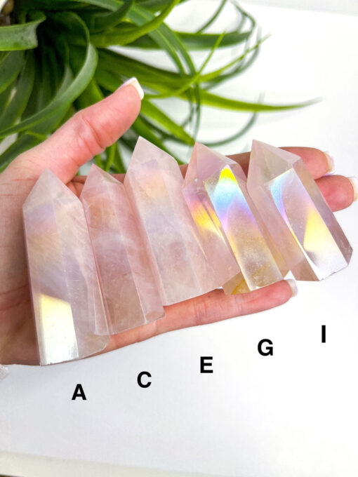 Aura Rose Quartz point