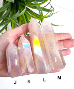 Aura Rose Quartz point