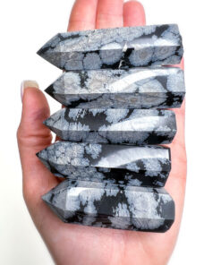 Snowflake Obsidian point