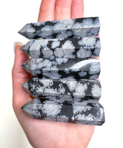 Snowflake Obsidian point