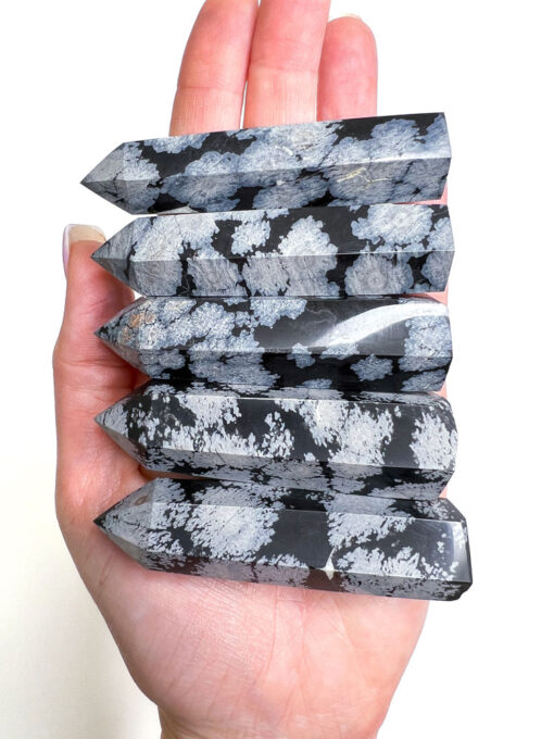 Snowflake Obsidian point