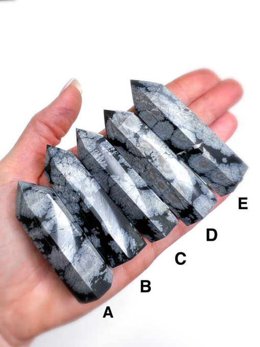 Snowflake Obsidian point