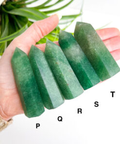 Green Strawberry Quartz point