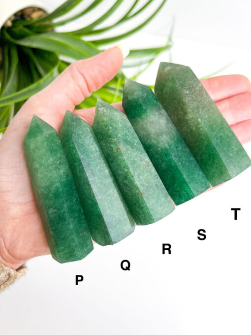 Green Strawberry Quartz point