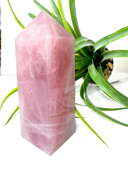 Large Rose Quartz tower