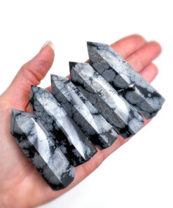 Snowflake Obsidian point