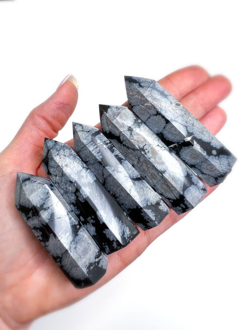 Snowflake Obsidian point