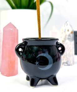 Moon Cauldron Incense Holder