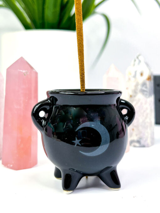 Moon Cauldron Incense Holder