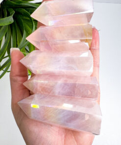 Aura Rose Quartz point