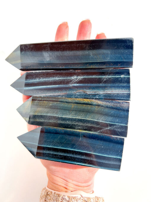 flashy Blue Tigers Eye point