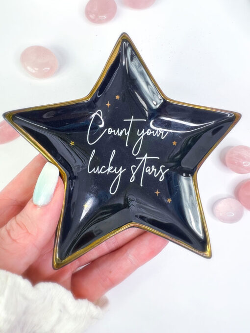 Count your lucky stars trinket dish