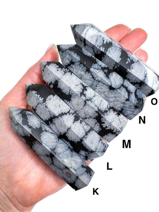 Snowflake Obsidian point