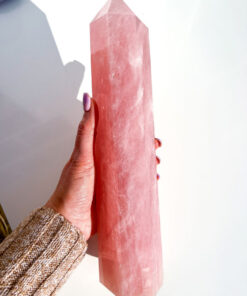 Large Rose Quartz tower